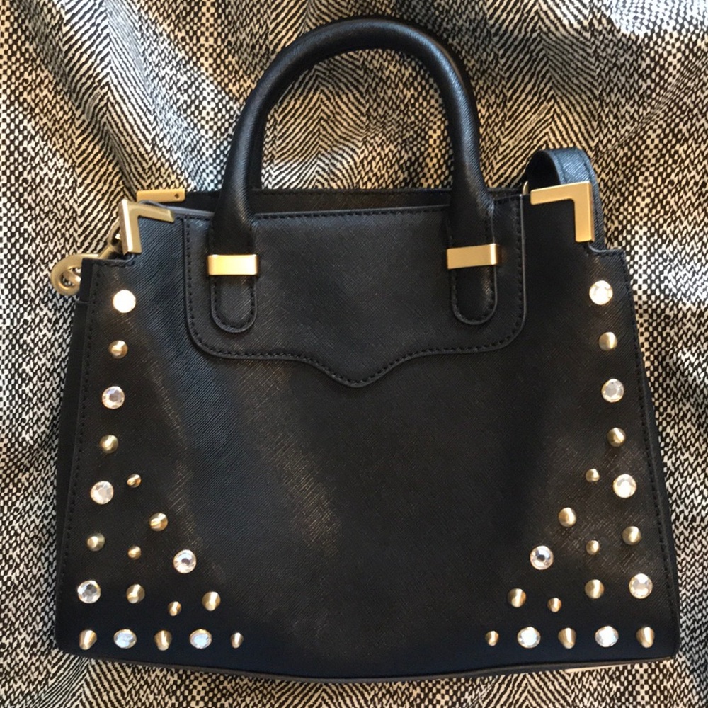 Rebecca Minkoff studded black crossbody bag